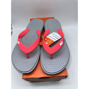 Nike Solay Thong GS Youth 6Y Grey Pink Flip Flops Sandals 882828-001